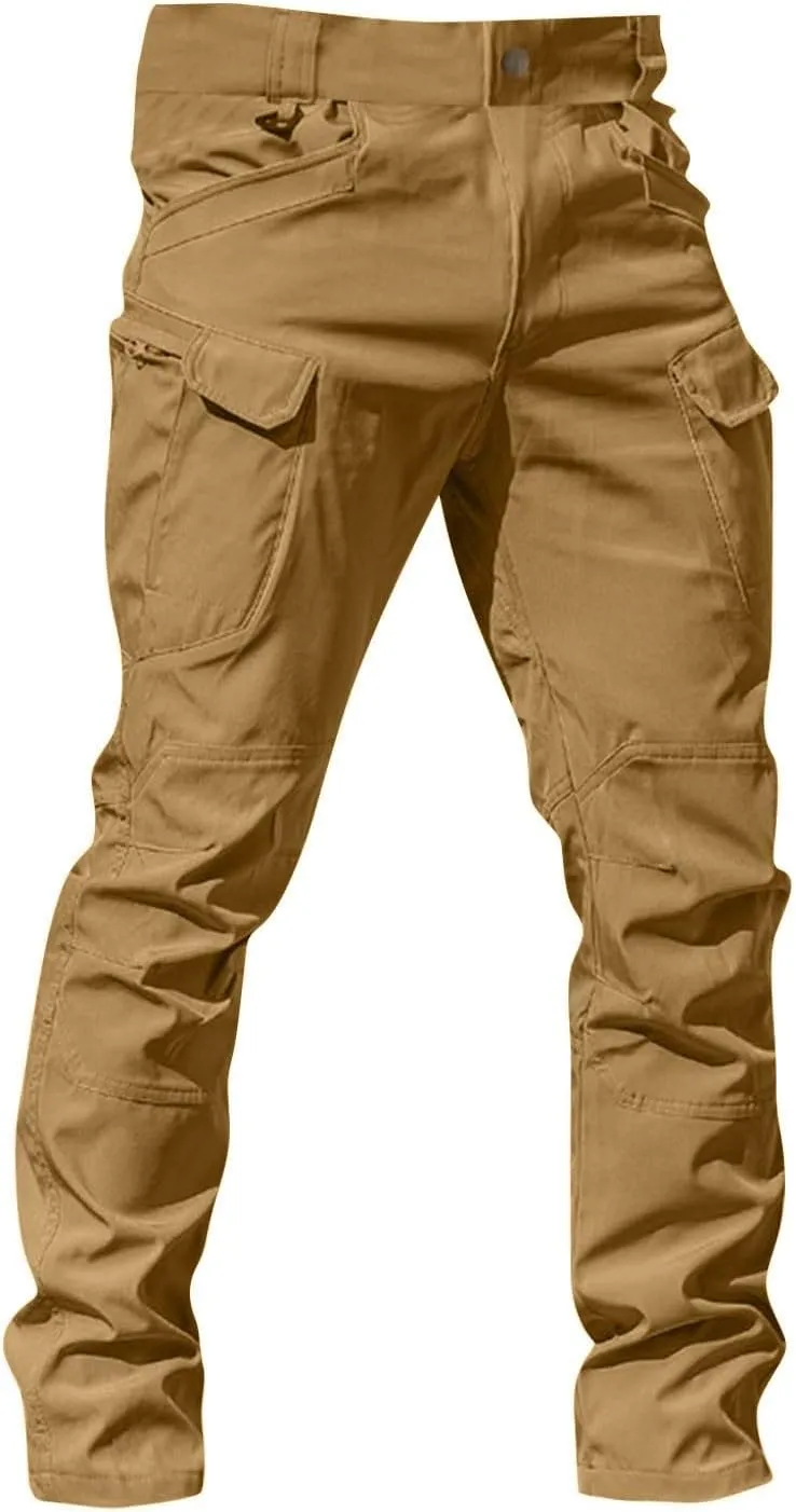 Cargo Pants Men Comfort Travel Stretch Camping Work Pants Resistant Outdoor Ripstop Lightweight Fishing Hiking Pants