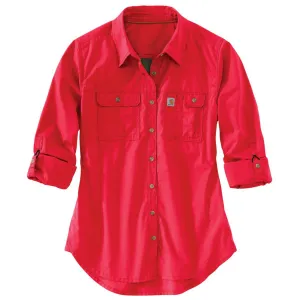 Carhartt Women's Bright Coral Force Ridgefield Shirt