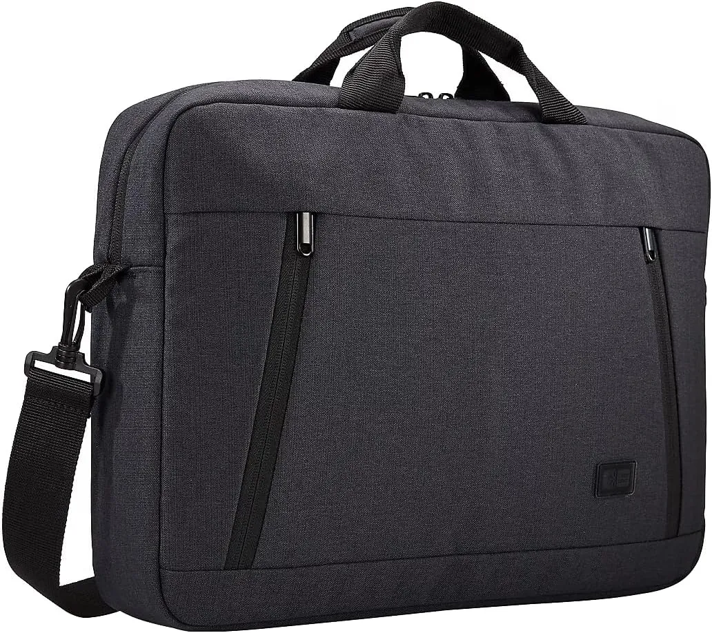 Case Logic Huxton 15.6" Laptop Attache, Fits Devices Up to 15.6", Polyester, 16.3 x 2.8 x 12.4, Black