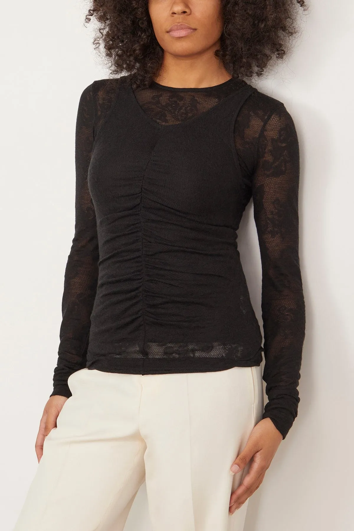 Chalet Top and Wrinkle Tank in Black
