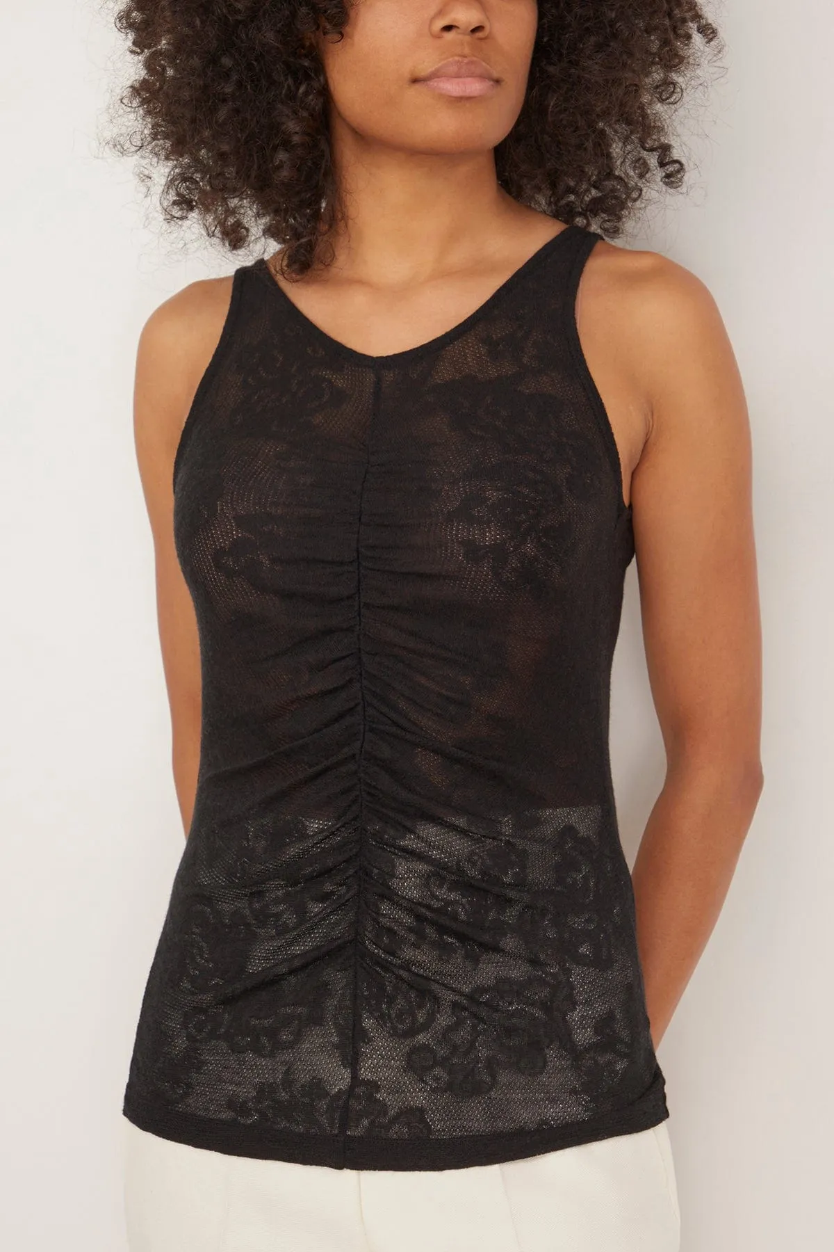 Chalet Top and Wrinkle Tank in Black