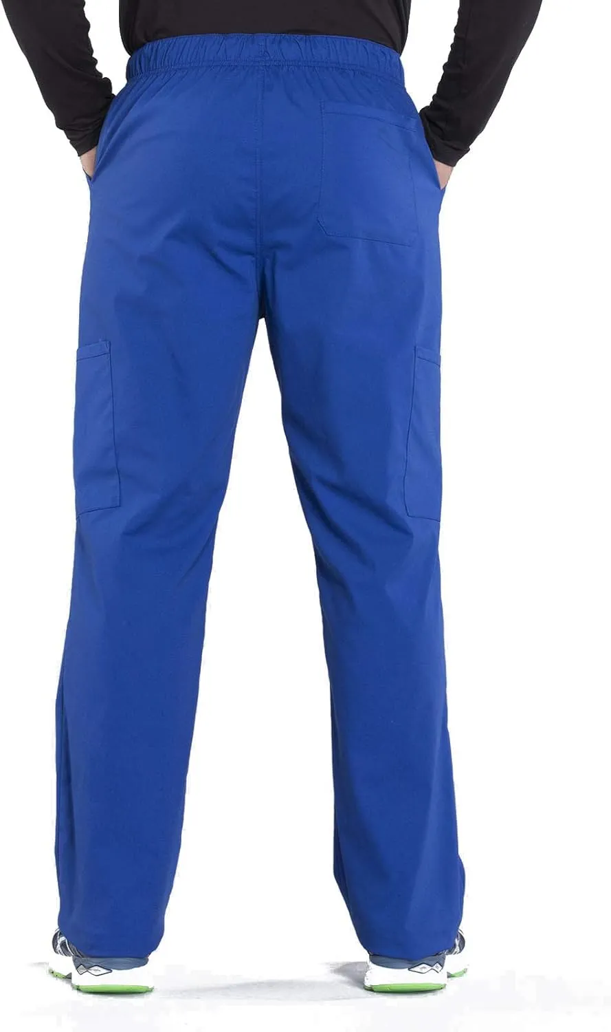 Cherokee Men's Scrub Pant Tapered Leg Fly Front Cargo Pant with 5 Pockets WW190