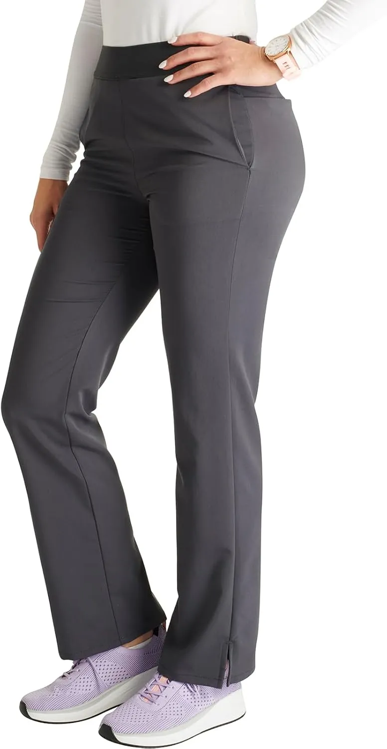 Cherokee Women's Scrub Pants, Mid-Rise Pull-On Straight Leg Bottom with 5 Pockets - CK136A
