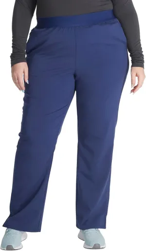 Cherokee Women's Scrub Pants, Mid-Rise Pull-On Straight Leg Bottom with 5 Pockets - CK136A