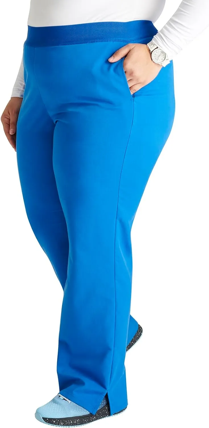 Cherokee Women's Scrub Pants, Mid-Rise Pull-On Straight Leg Bottom with 5 Pockets - CK136A