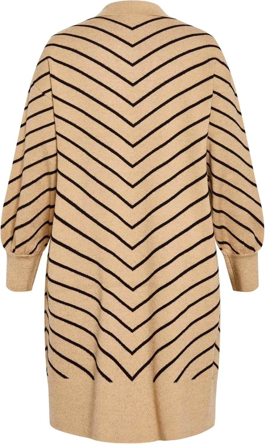 City Chic Women's Citychic Plus Size Cardi Stripe Ivy