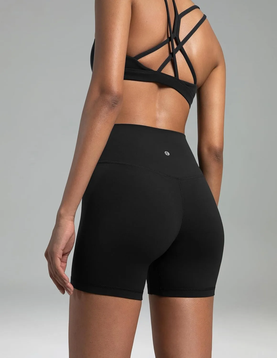 Colorfulkoala Women's Dreamlux High Waisted Yoga Shorts 6" Inseam Workout Tights