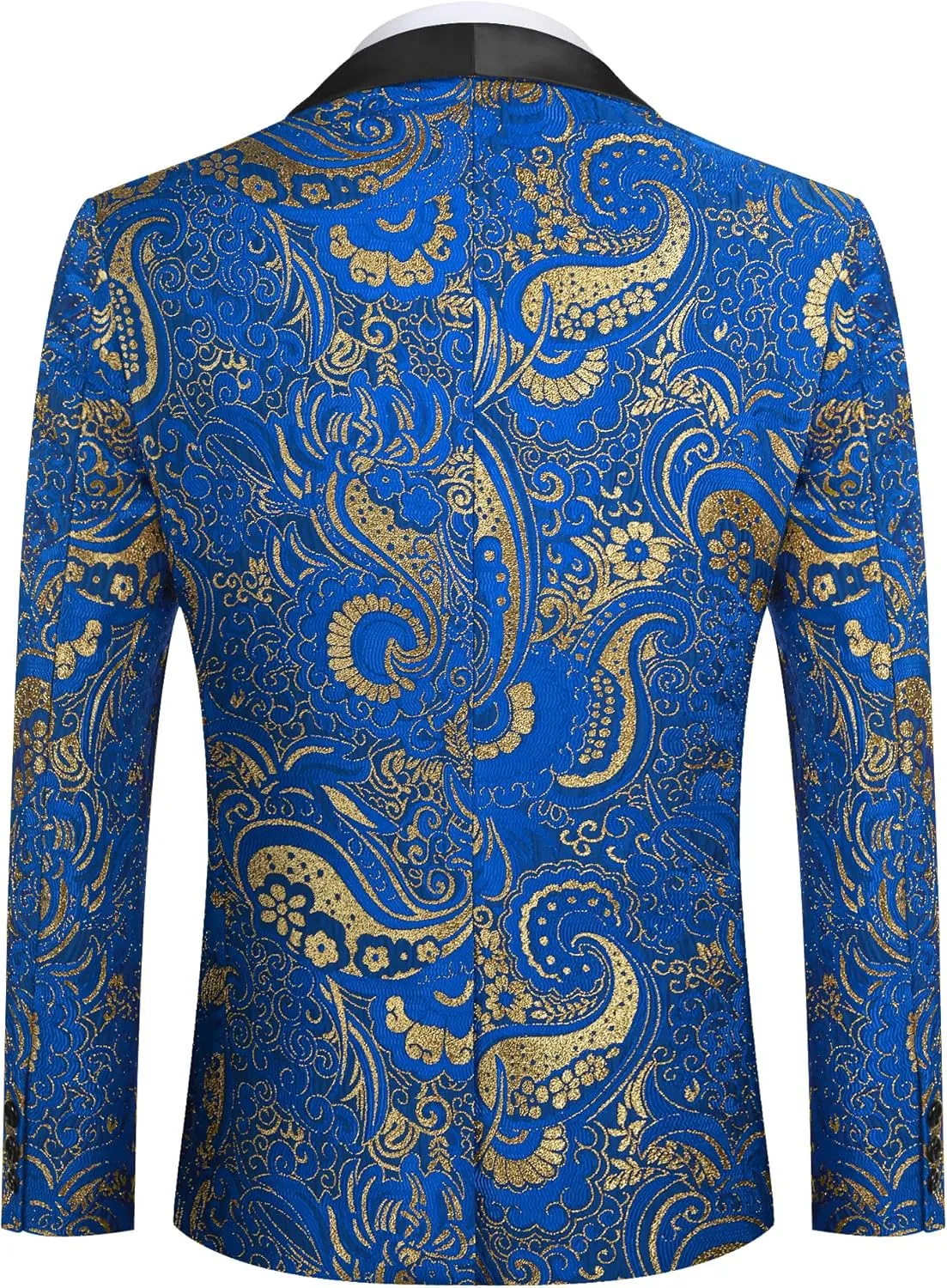 COOFANDY Men's Floral Tuxedo Jacket Luxury Embroidered Wedding Blazer Dress Suit for Party Dinner