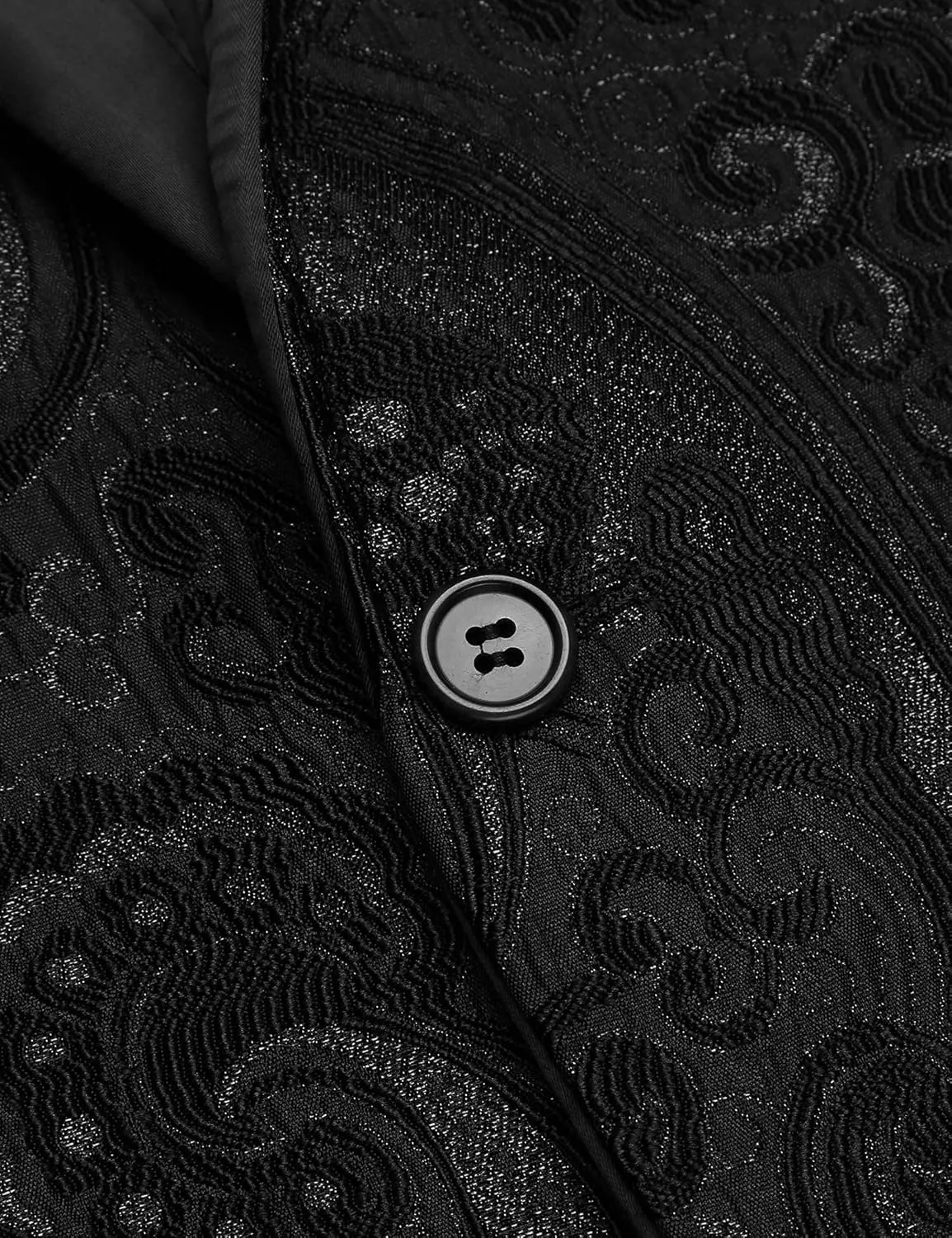 COOFANDY Men's Floral Tuxedo Jacket Luxury Embroidered Wedding Blazer Dress Suit for Party Dinner