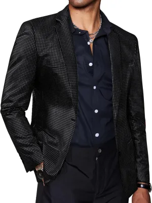 COOFANDY Mens Metallic Jacket Regular Fit Blazer Casual 70s Disco Party Sport Coat