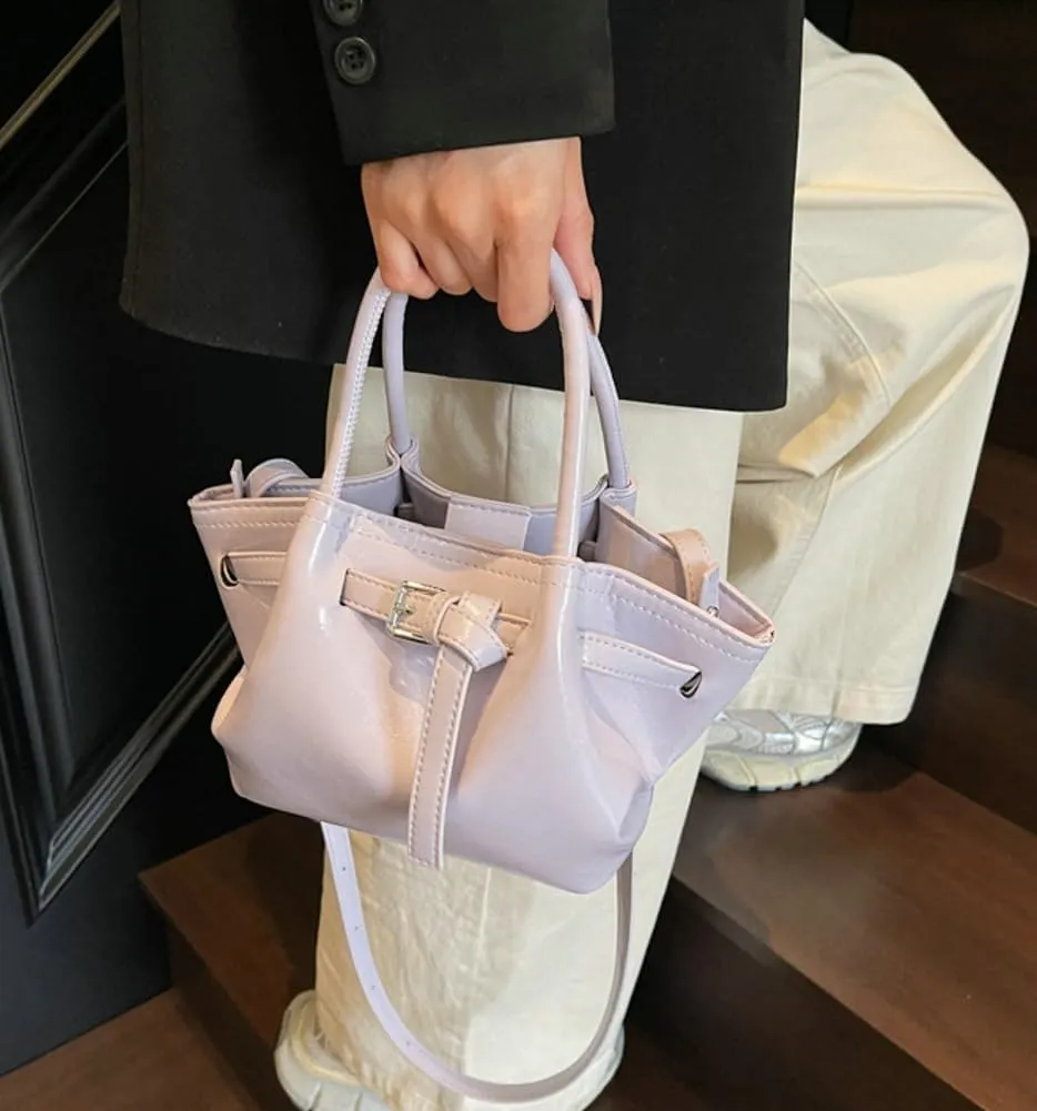 Cute Y2k Shoulder Bag for Women PU Leather Belted Hobo Bags Underarm Tote Handbag Mini Satchel Crossbody Purse 2025