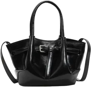 Cute Y2k Shoulder Bag for Women PU Leather Belted Hobo Bags Underarm Tote Handbag Mini Satchel Crossbody Purse 2025