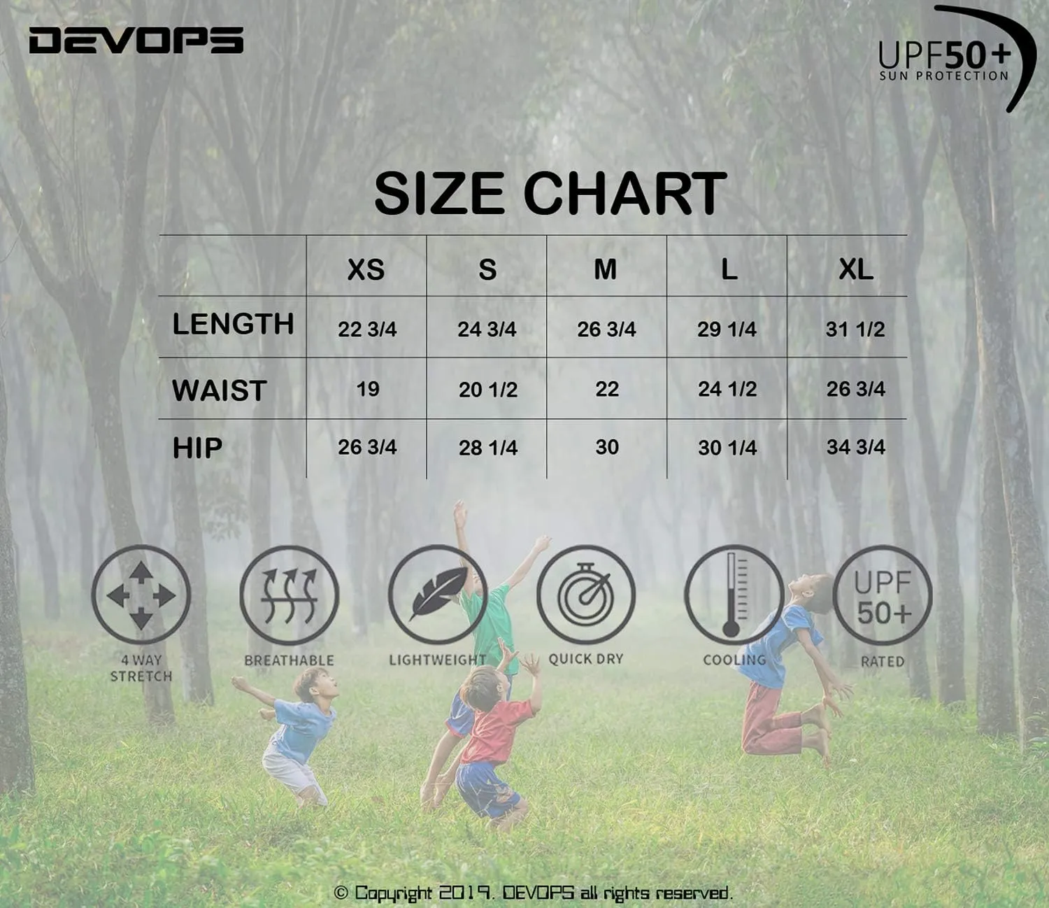 DEVOPS Boys 2-Pack 3/4 Compression Tights Sport Leggings Pants