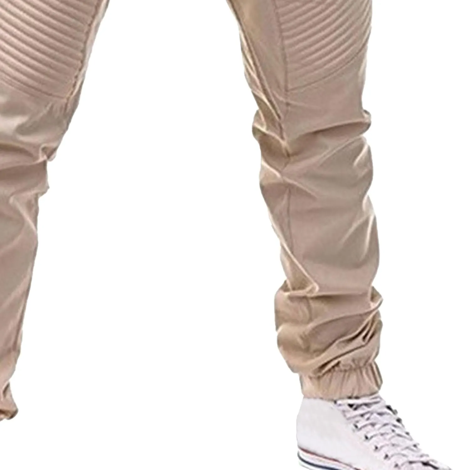 DGHM-JLMY Men's Sweatpants Drawstring Slim Fit Tapered Pencil Pant Fashion Stretch Elastic Waist Bandage Casual Pants
