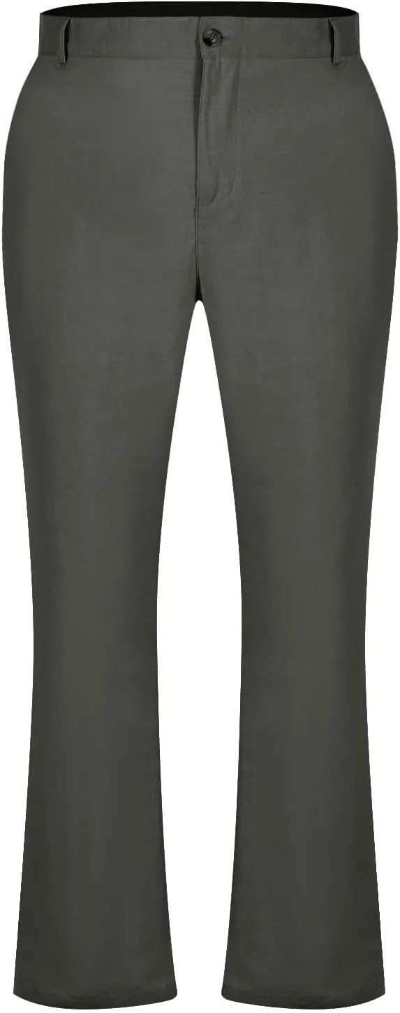 Dress Pants for Men Flat Front Business Work Linen Pants Summer Beach Wedding Guest Suit Trousers Casual Golf Outfits