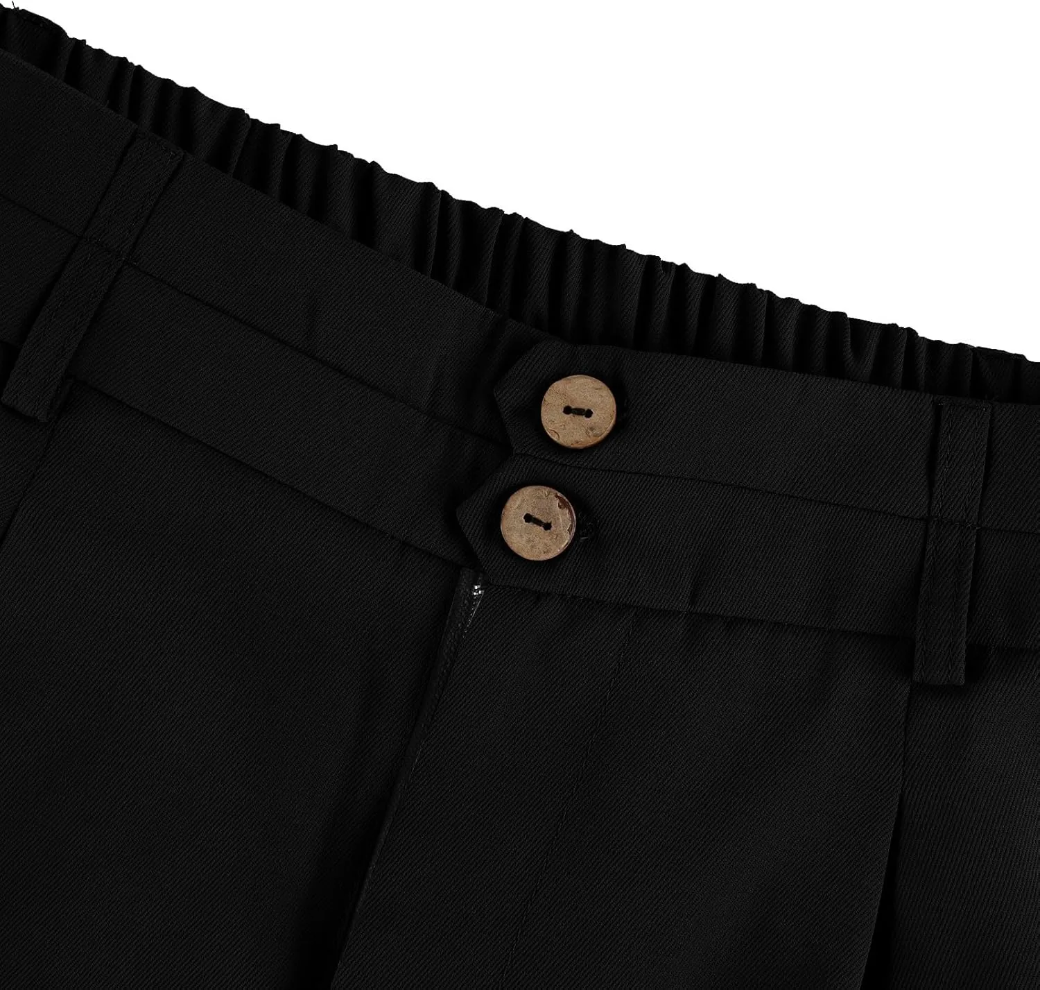 Dress Pants Women Tummy Control High Waisted Work Pants Business Casual Twill Wide Leg Chino Pants with Pockets
