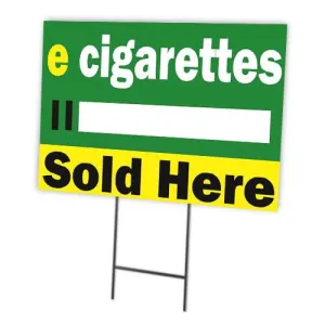 E-Cig Full Color Double Sided Sidewalk Signs