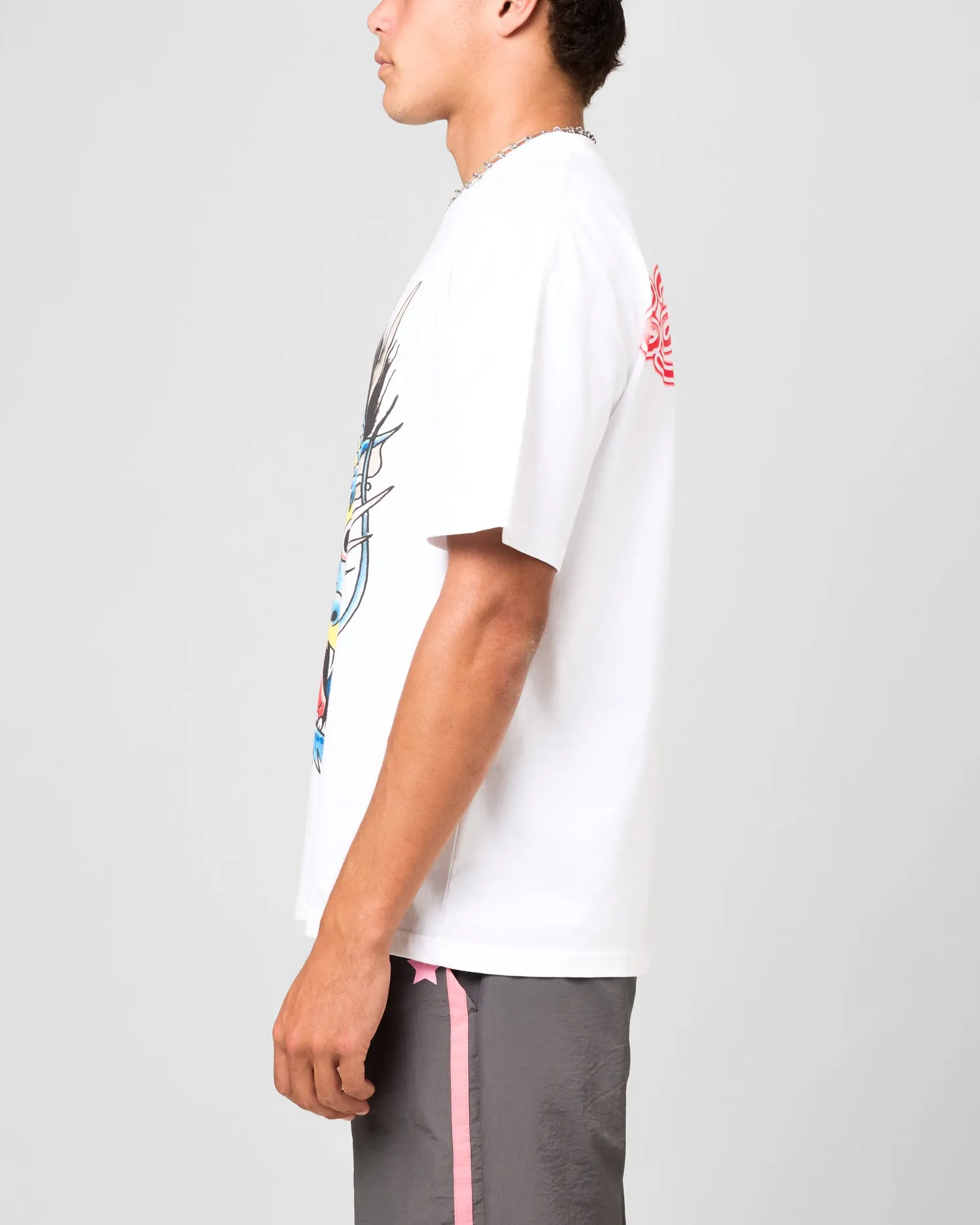 Ed Hardy Blue Dragon T-Shirt White