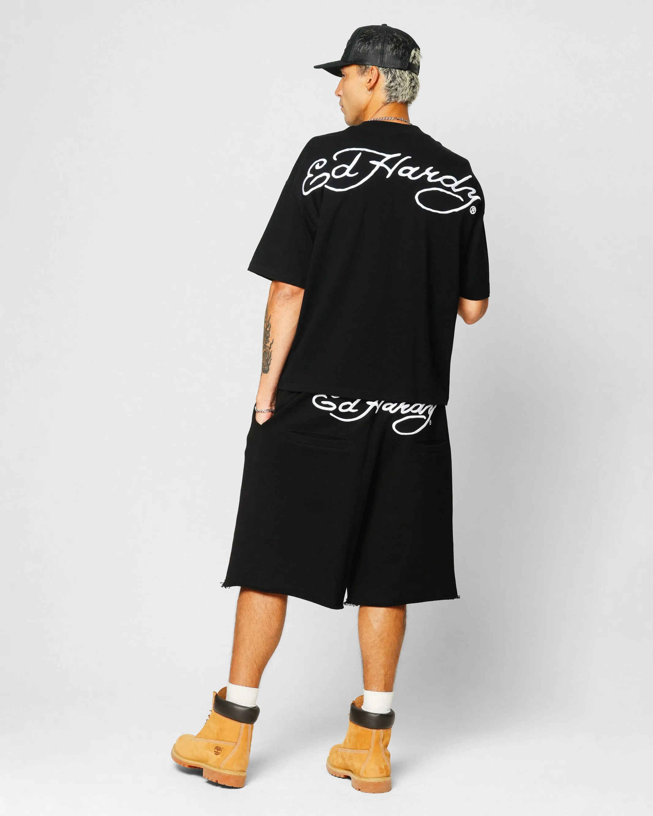 Ed Hardy Dragon Oversized T-Shirt Black