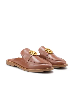 Elan Open Back Loafer - Brown