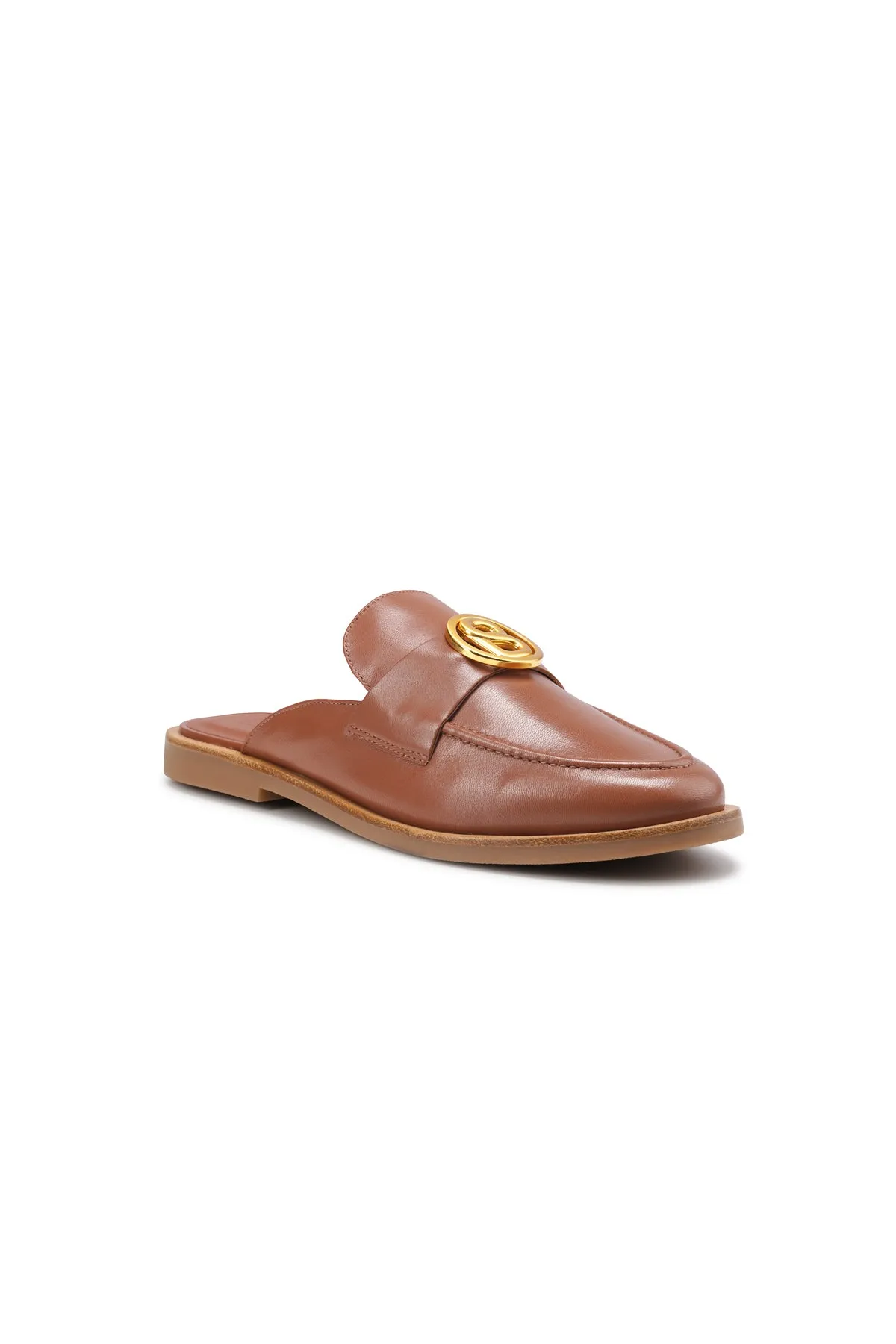 Elan Open Back Loafer - Brown