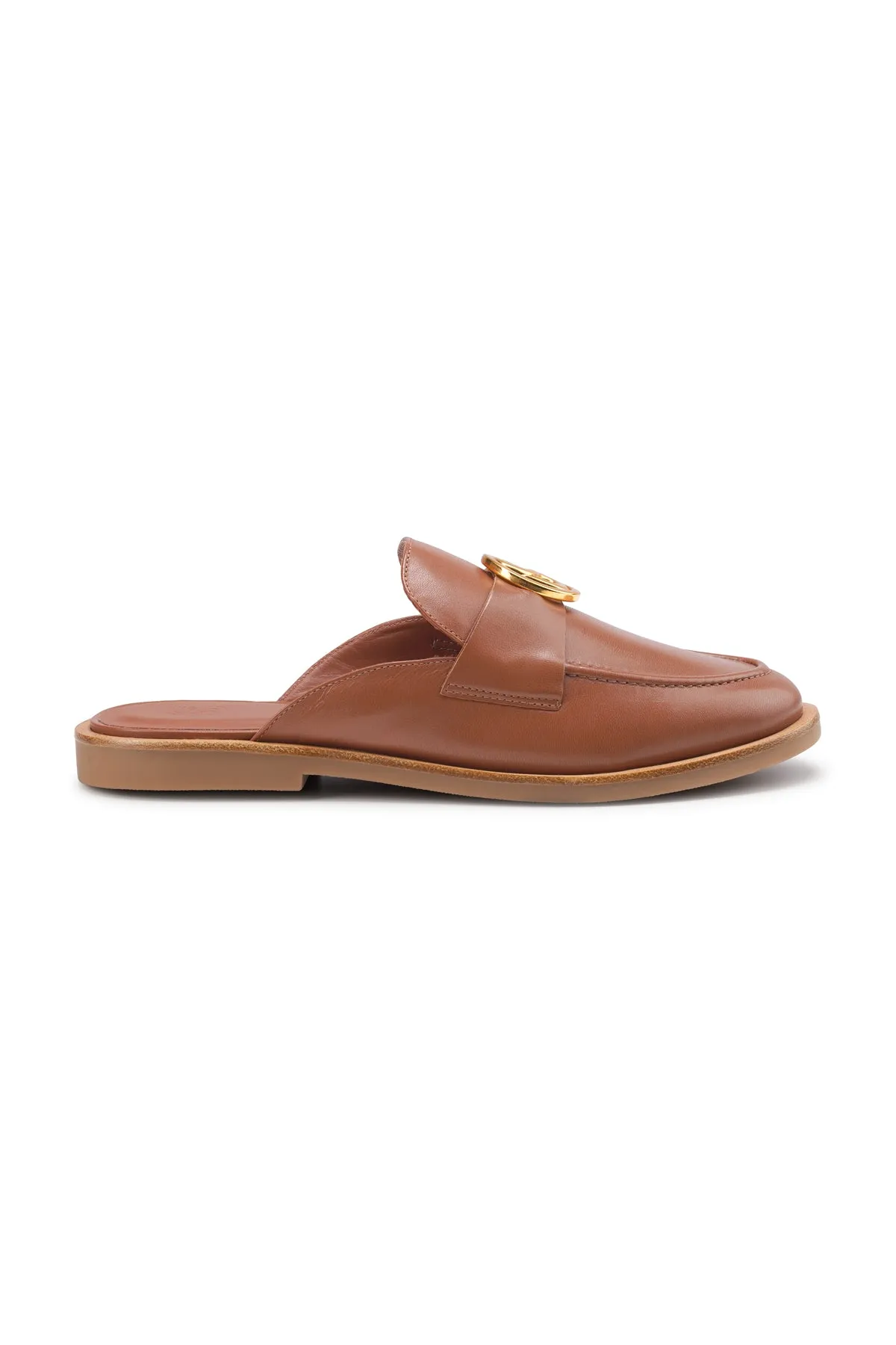 Elan Open Back Loafer - Brown
