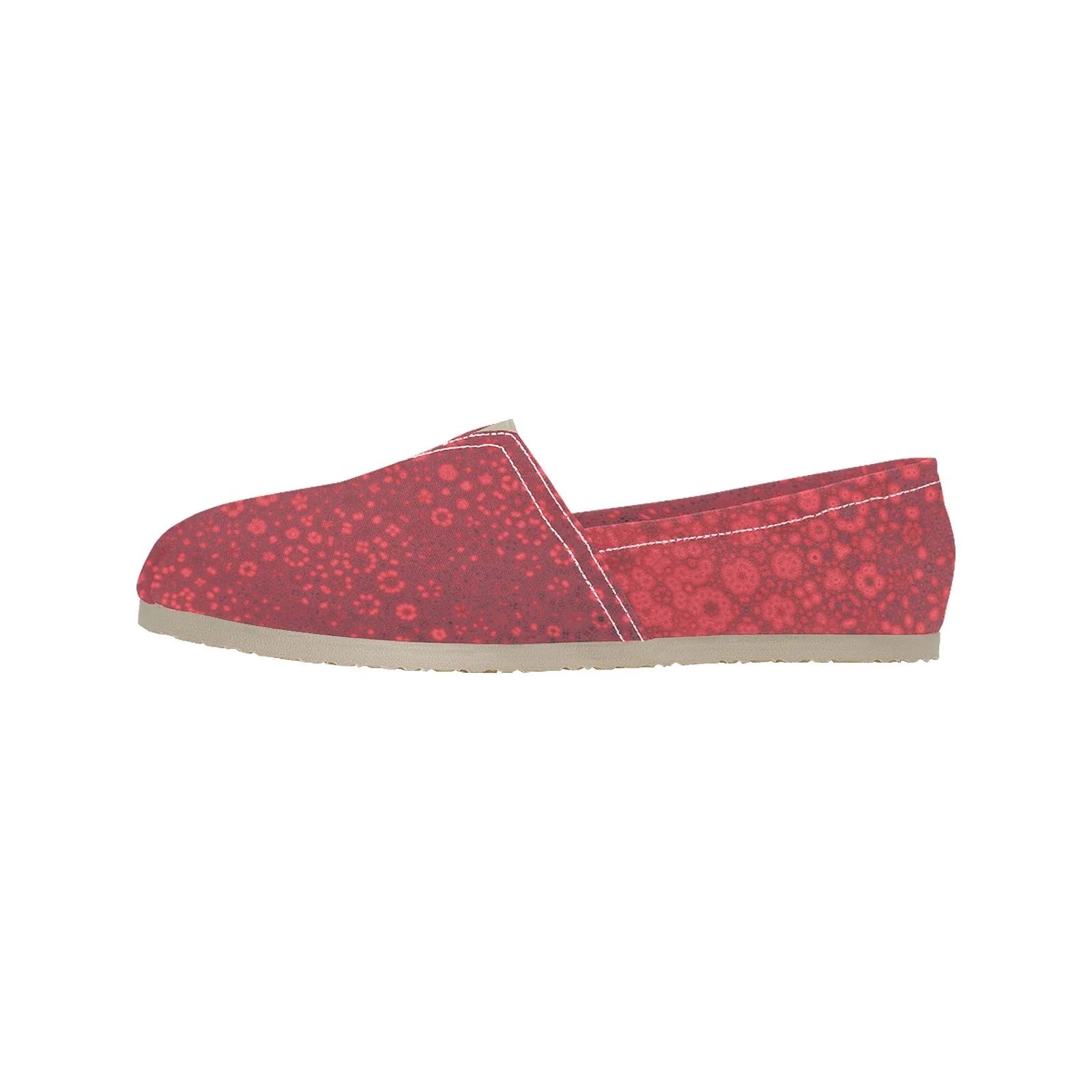 Espadrilles Canvas Milkweed in Bloom Red
