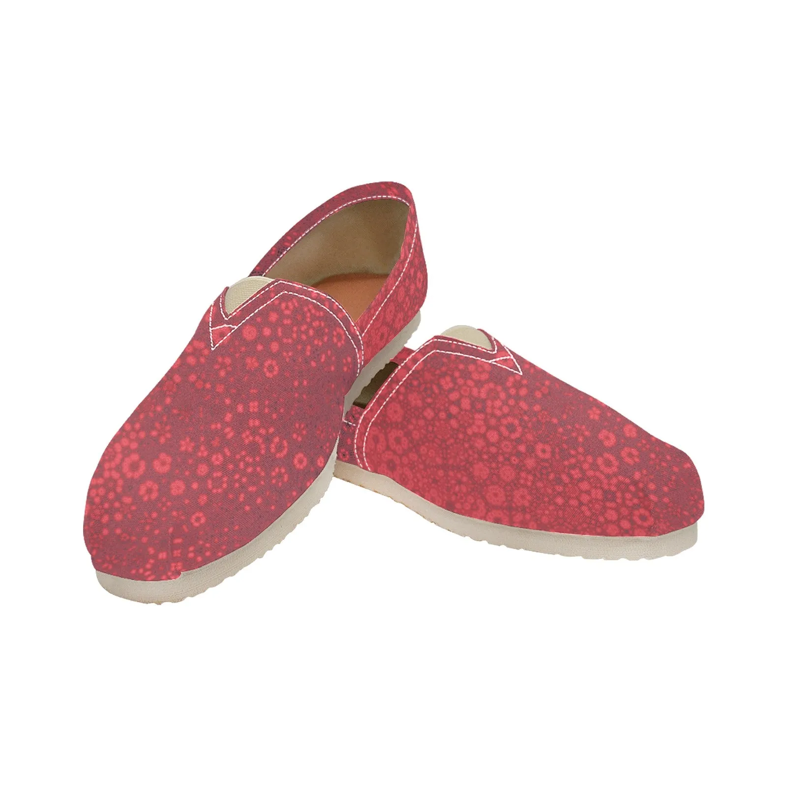 Espadrilles Canvas Milkweed in Bloom Red