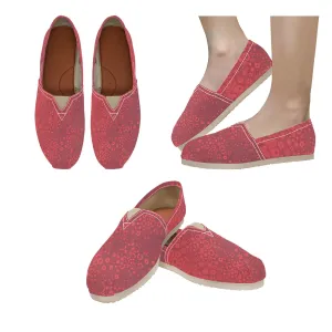 Espadrilles Canvas Milkweed in Bloom Red