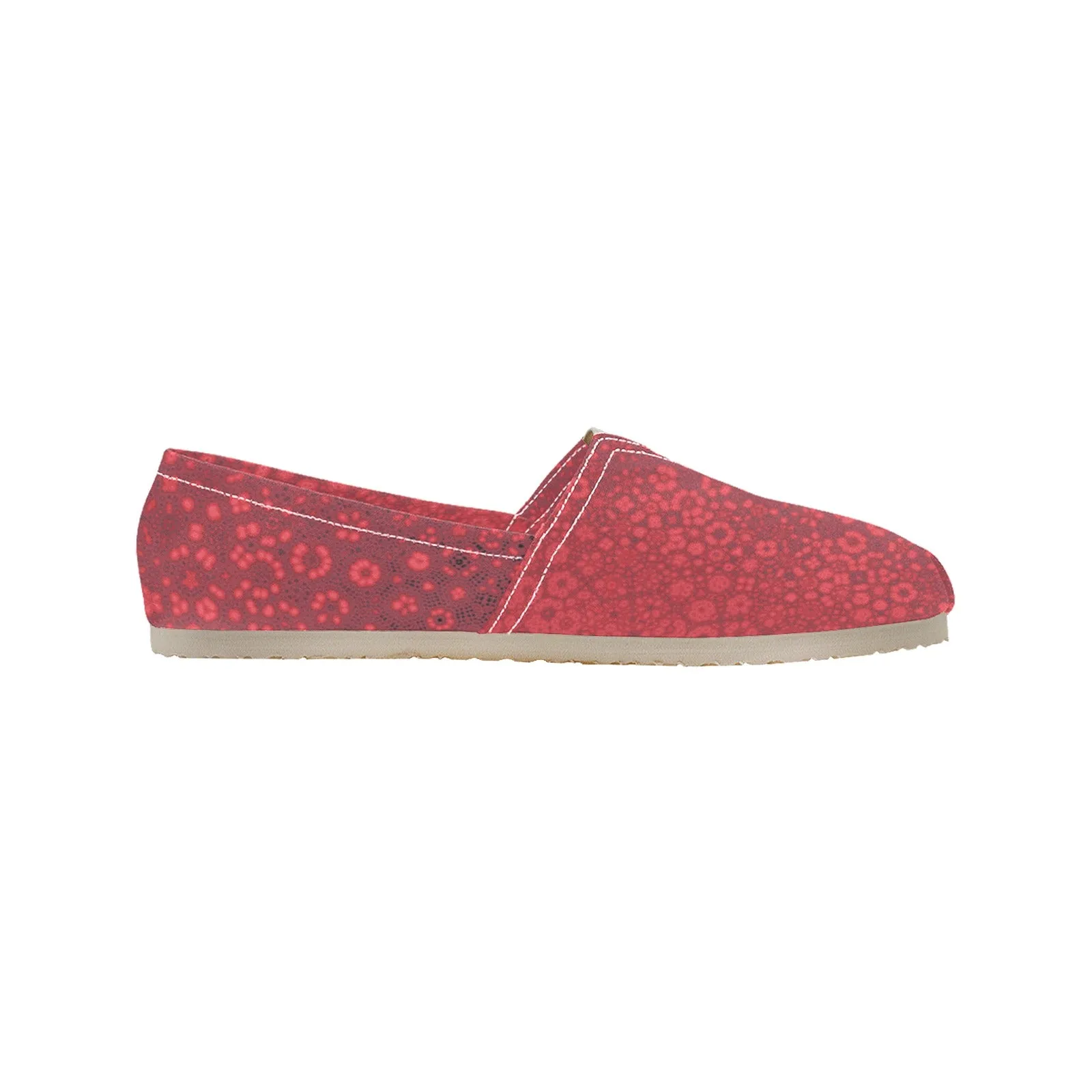 Espadrilles Canvas Milkweed in Bloom Red