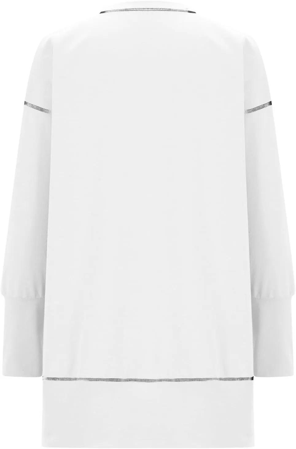 Fall Sweatshirts For Women Trendy 2024 Oversized Long Sleeve Crewneck Pullover Tops Side Slit Slouchy Sweatshirt