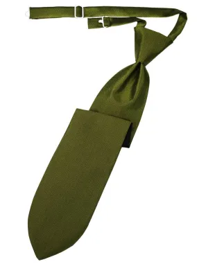 Fern Herringbone Kids Necktie