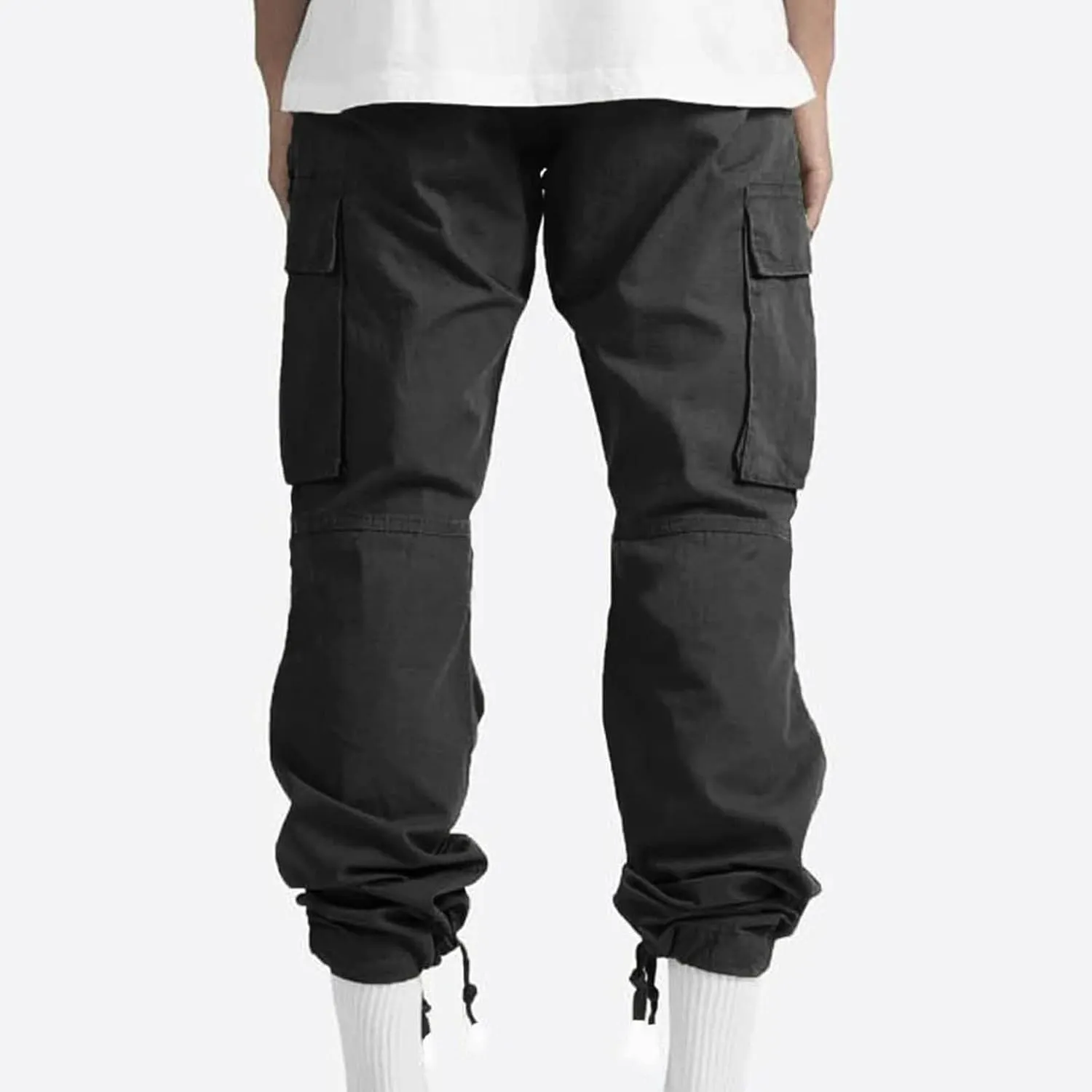 Finelylove Mens Wild Cargo Pants Lightweight Casual Hiking Pants Joggers Loose Fit Straight Workout Cargo Sweatpants
