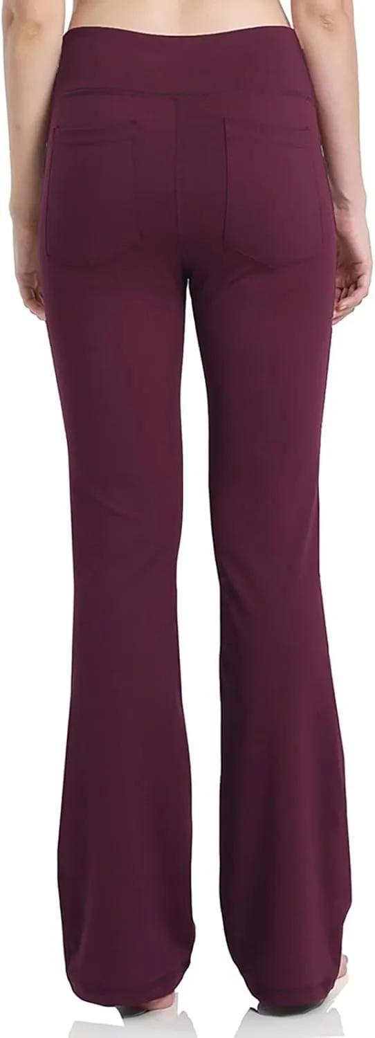 Flare Yoga Pants for Women High Waist Tummy Control Plus Size Leggings Casual Wide Leg Gym Workout Bell Bottom Sweatpants