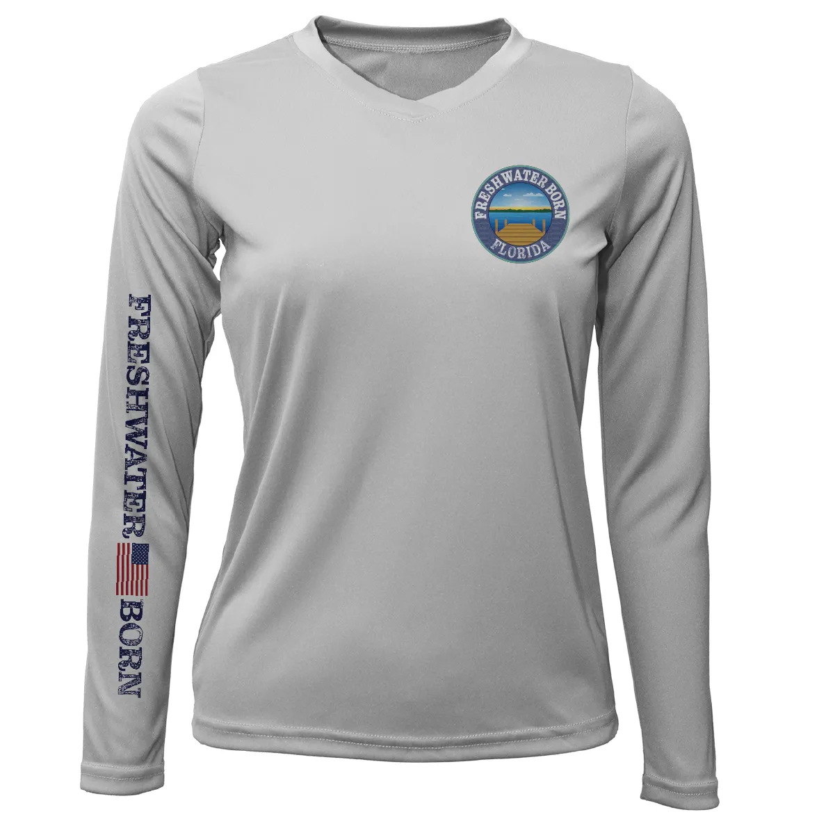 Florida Freshwater Born Kraken Women's Long Sleeve UPF 50  Dry-Fit Shirt