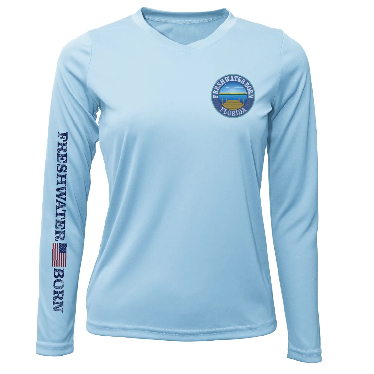 Florida Freshwater Born Kraken Women's Long Sleeve UPF 50  Dry-Fit Shirt