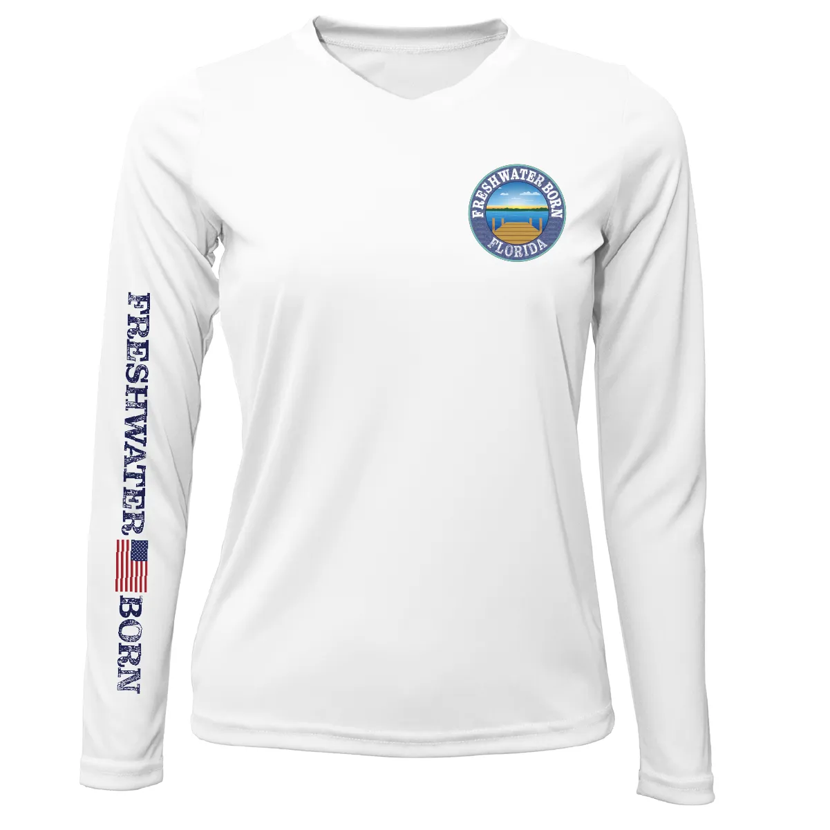 Florida Freshwater Born Kraken Women's Long Sleeve UPF 50  Dry-Fit Shirt