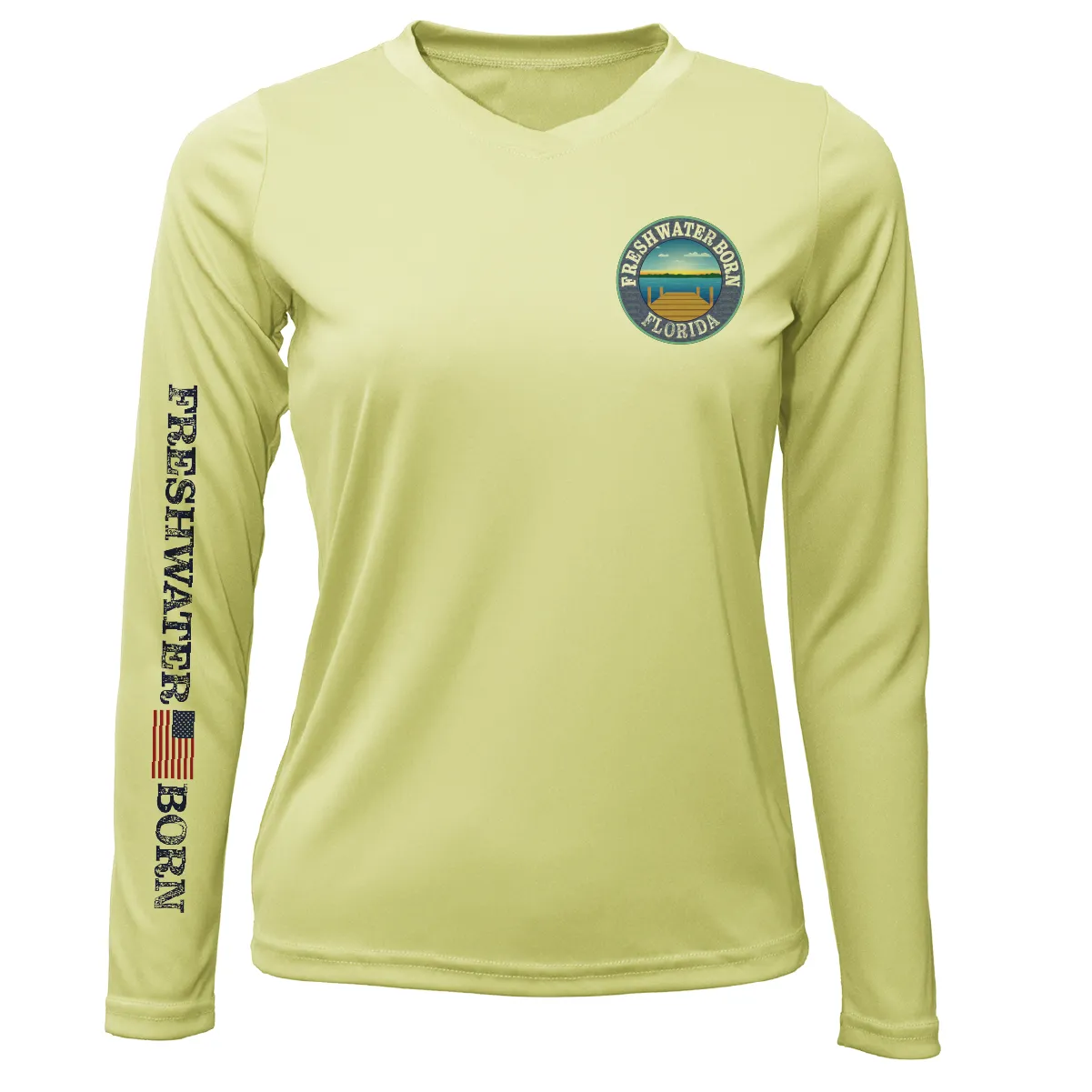 Florida Freshwater Born Kraken Women's Long Sleeve UPF 50  Dry-Fit Shirt