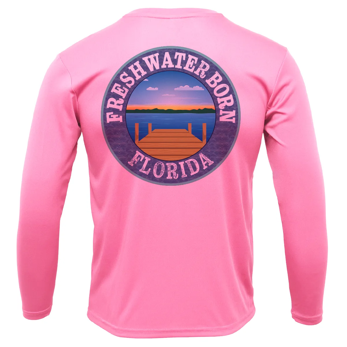 FSU Garnet and Gold Freshwater Born Girl's Long Sleeve UPF 50  Dry-Fit Shirt