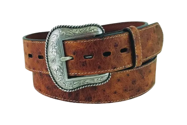 Gem Dandy Men's Open Cross Conchos Roper Belt