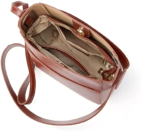Genuine Leather Bucket Bag for Women Crossbody Shoulder Purse and Satchel Hobo Purse Designer Work Handbags