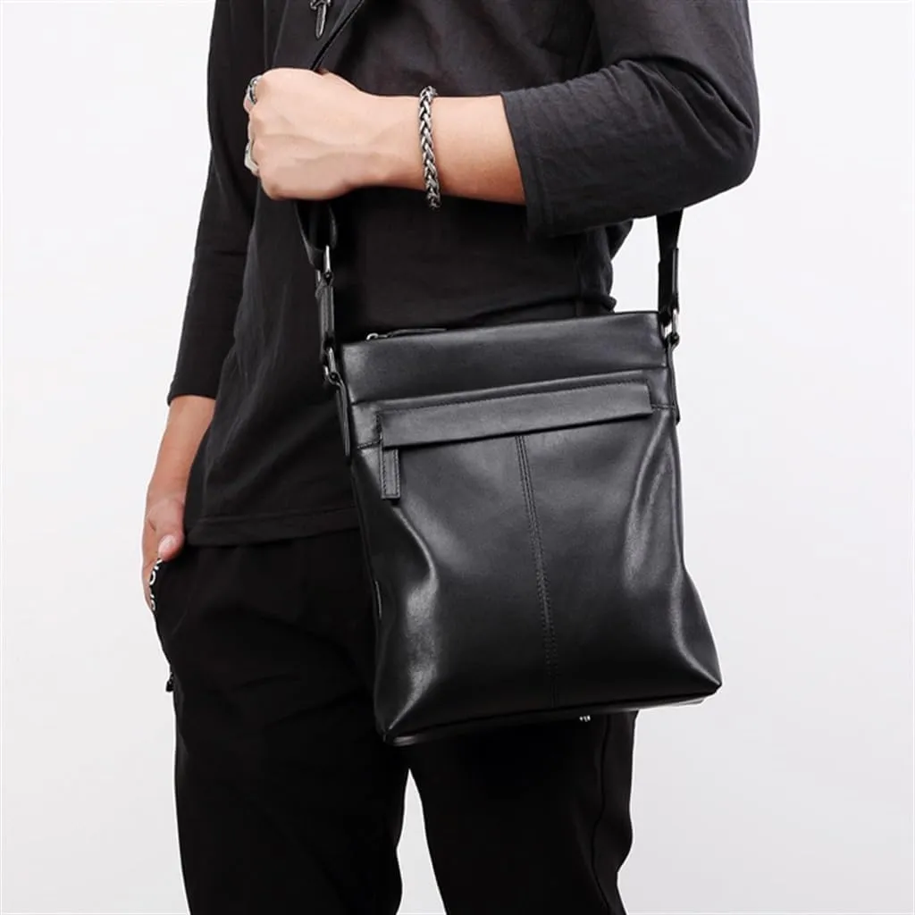 Genuine Leather Men's Bag Shoulder Bag Vertical Section Business Casual Men's Bag Crossbody Bag Backpacks