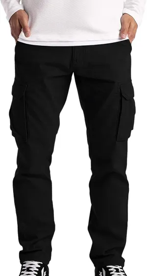 GIERIDUC Men's Fleece Lined Sweatpants Mens Thermal Long Underwear Pants Men's Dressy Joggers Pants Tapered Chinos Pants Men