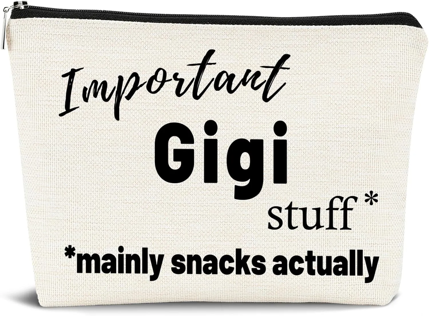 Gigi Gifts Makeup Bag, Gifts for Gigi, Important Gigi Stuff Cosmetic Bags for Women, Best Gigi Ever Gifts, Gigi Gifts for Grandma, Gigi Gifts for Christmas, Gigi Makeup Pouch Zipper Pouch