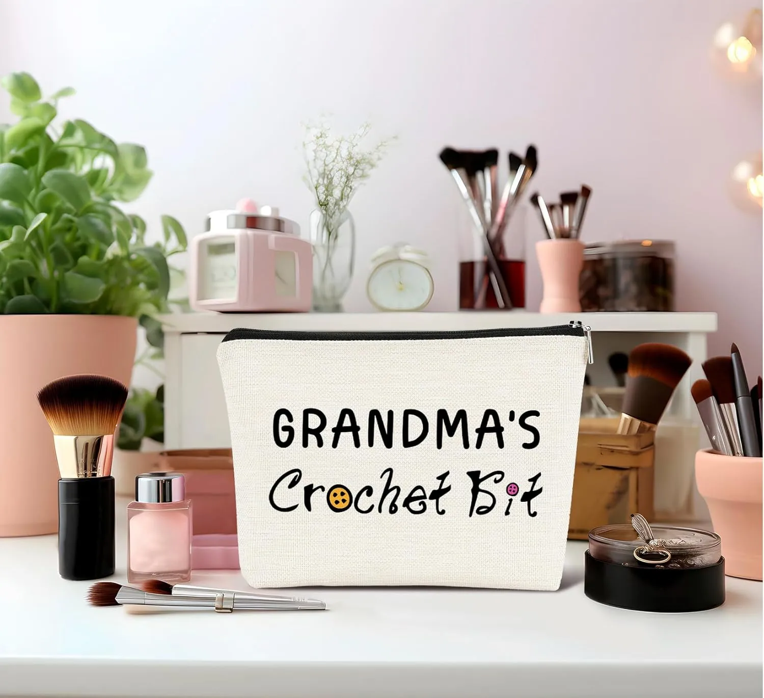 Grandma Makeup Bag, Grandma Gifts from Grandkids, Gifts for Grandma Cosmetic Bags for Women, Best Grandma Gifts, Grandma Gifts for Christmas, Grandma Makeup Pouch