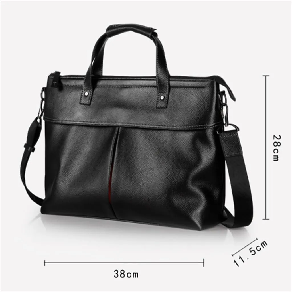 Handbag Men's Leather Men's Bags Casual Computer Bag Layer Cowhide Briefcase
