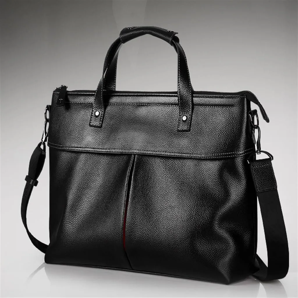 Handbag Men's Leather Men's Bags Casual Computer Bag Layer Cowhide Briefcase