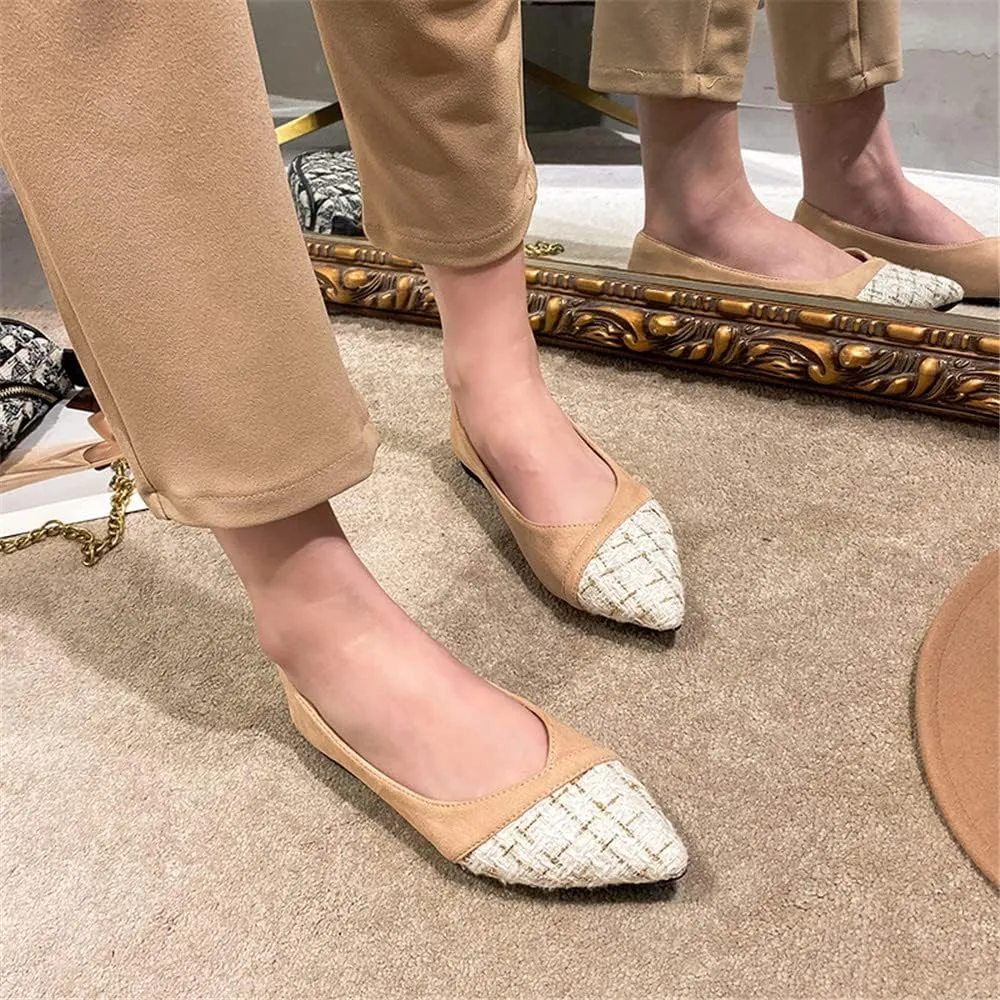 Hee grand Flats for Women Pointed Toe Slip on Ballet Flats Comfortable Dress Shoes Lightweight Casual Loafers