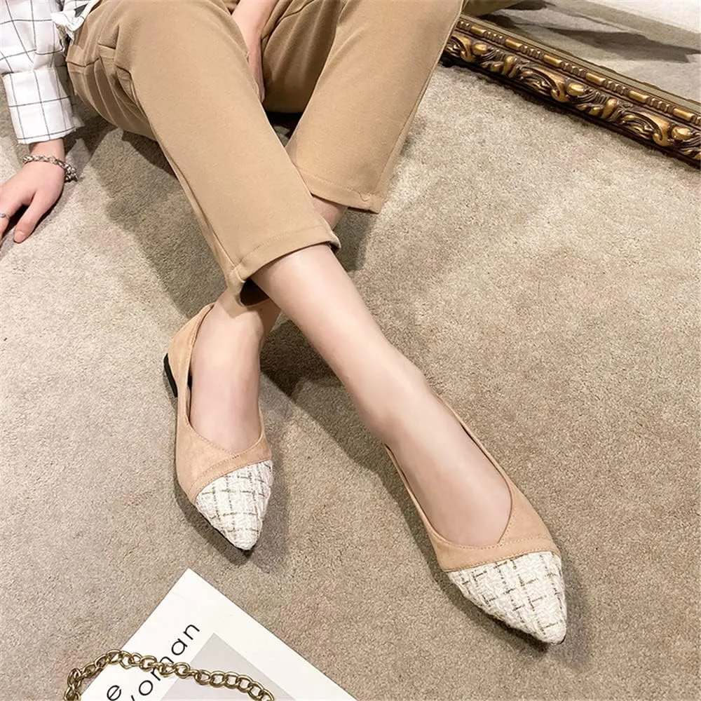 Hee grand Flats for Women Pointed Toe Slip on Ballet Flats Comfortable Dress Shoes Lightweight Casual Loafers