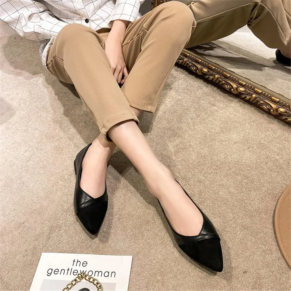 Hee grand Flats for Women Pointed Toe Slip on Ballet Flats Comfortable Dress Shoes Lightweight Casual Loafers